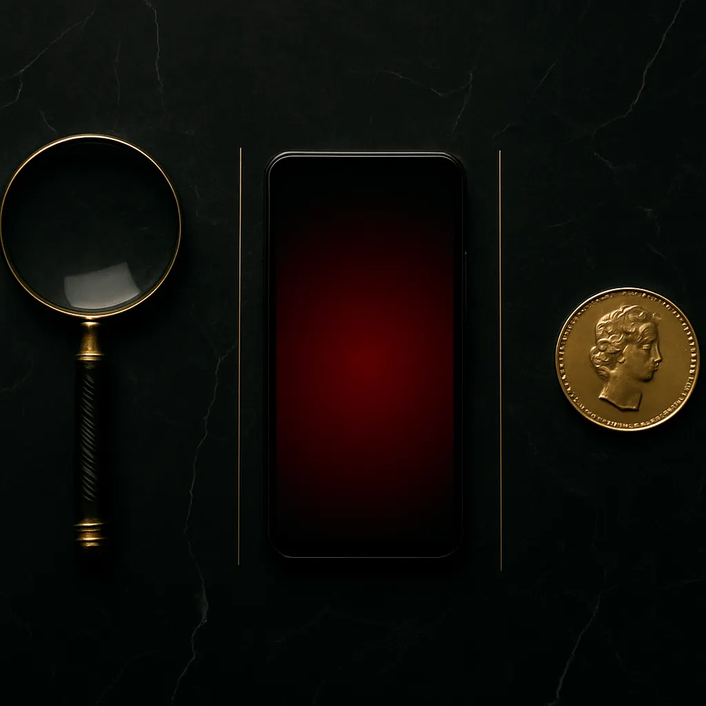 Three objects representing the three steps of using PayPigs.website: search, connect, tribute